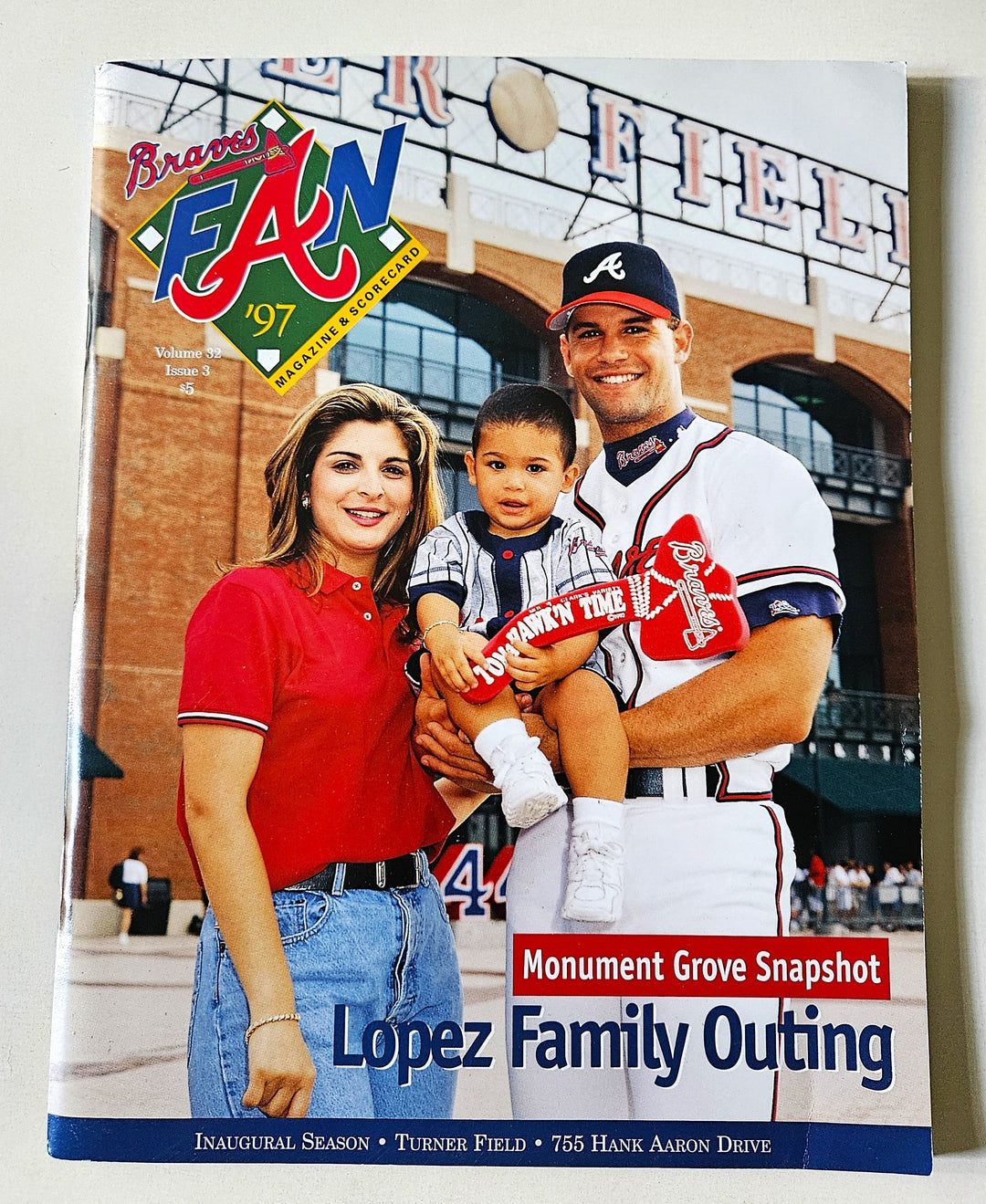 Atlanta Braves vs Detroit Tigers September 2, 1997 Magazine and Completed Scorecard Turner Field Inaugural Season