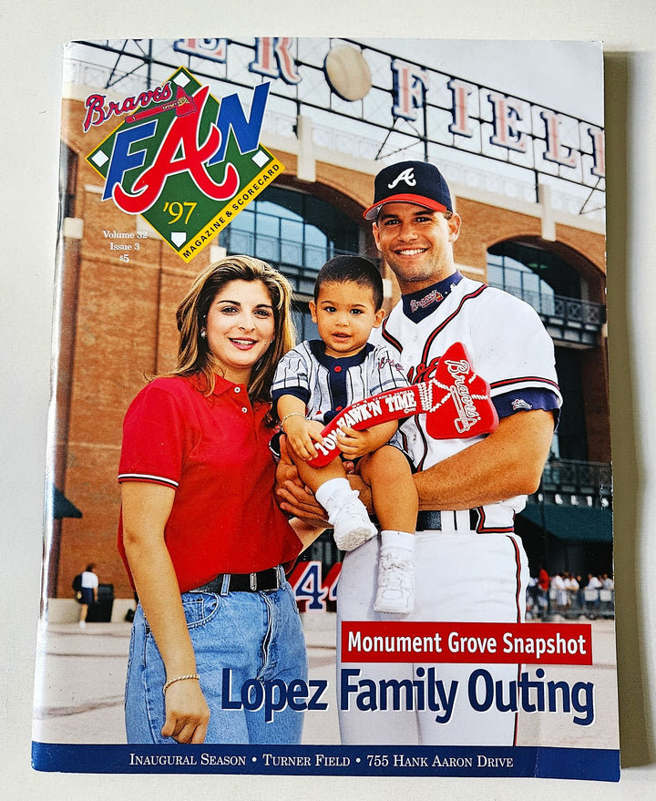 Atlanta Braves vs Detroit Tigers September 2, 1997 Magazine and Completed Scorecard Turner Field Inaugural Season
