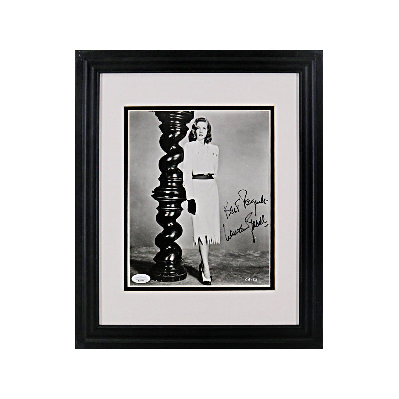 Lauren Bacall Autographed Signed Framed 8x10 Photograph (JSA COA)