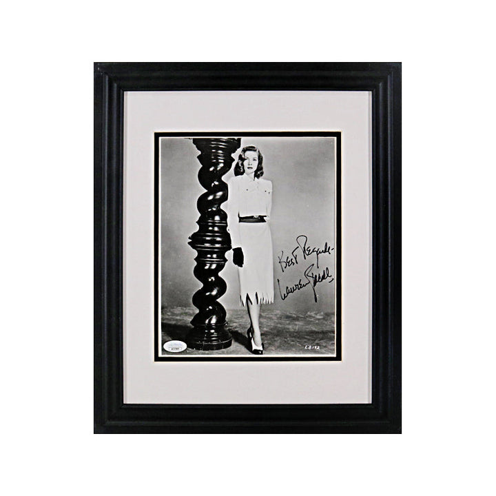 Lauren Bacall Autographed Signed Framed 8x10 Photograph (JSA COA)