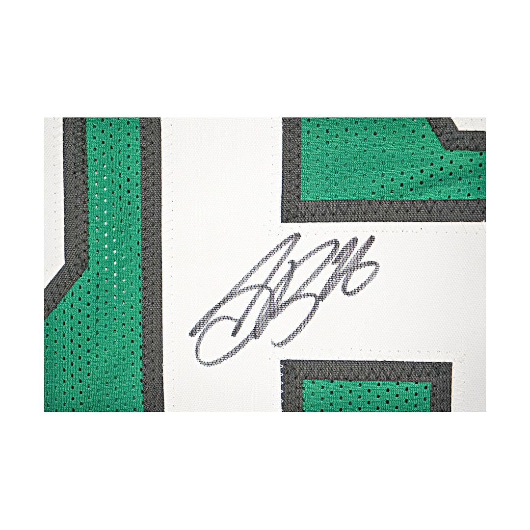 Saquon Barkley Philadelphia Eagles Autographed Green Custom Jersey Beckett Holo