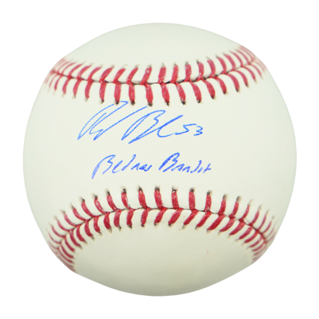 David Bednar New York Yankees Autographed Inscribed Bednar Bandit OMLB Baseball (CX Auth)