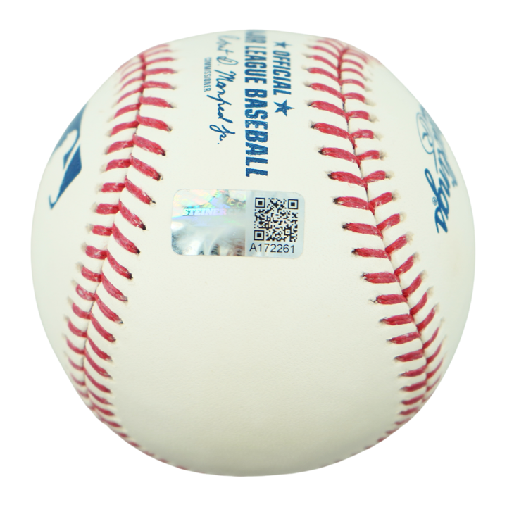 David Bednar New York Yankees Autographed Inscribed Bednar Bandit OMLB Baseball (CX Auth)