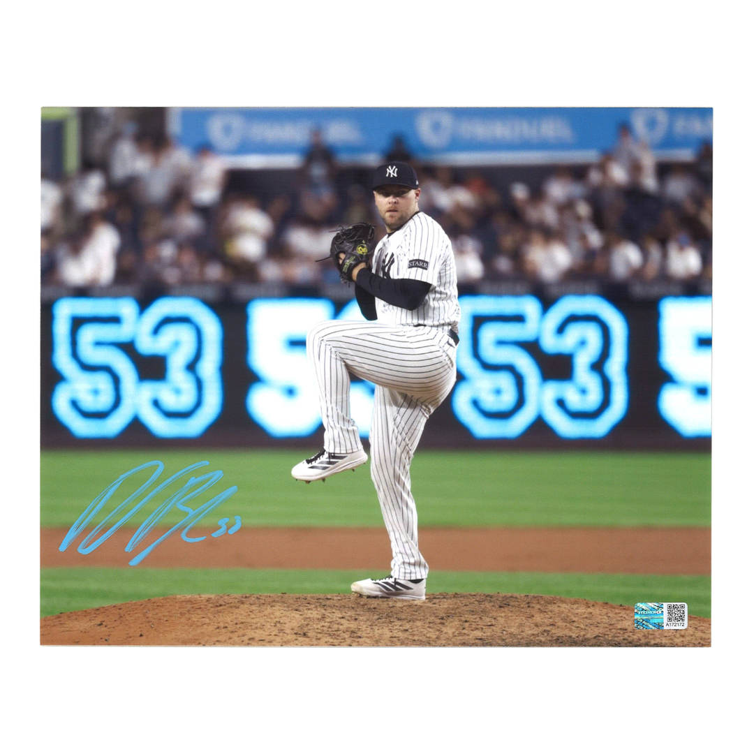 David Bednar New York Yankees Autographed Warm Up 8x10 Photo CX Auth