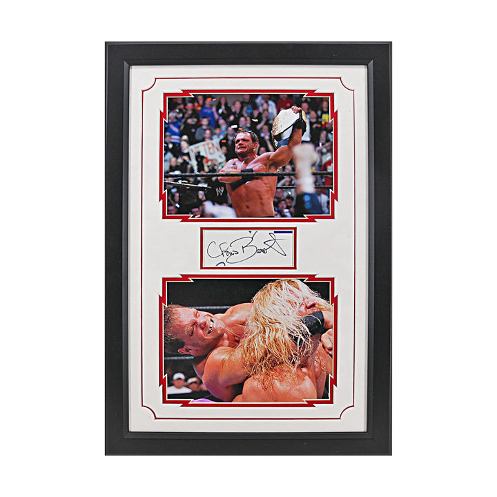 Chris Benoit WWE WCW Autographed Signed Framed Collage - JSA LOA