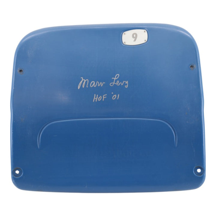 Marv Levy Autographed Inscribed Buffalo Bills Highmark Stadium Authentic Seatback Bills CX LOA