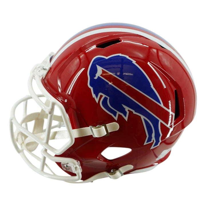 Jim Kelly/Thurman Thomas Buffalo Bills Dual Signed Inscribed Replica Bills Helmet CX AUTH