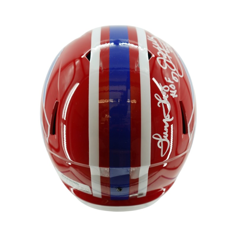 Jim Kelly/Thurman Thomas Buffalo Bills Dual Signed Inscribed Replica Bills Helmet CX AUTH