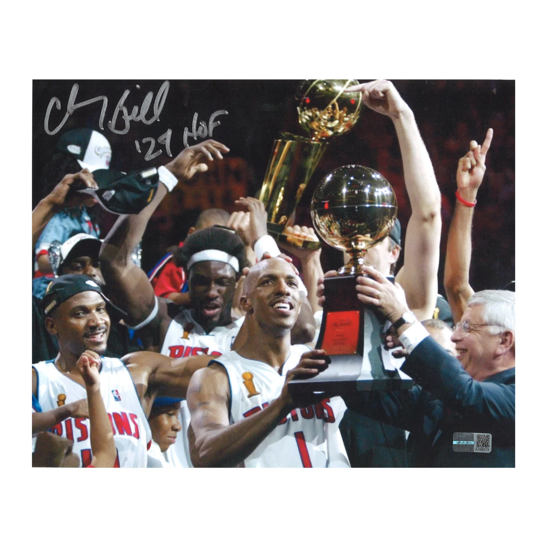 Chauncey Billups Detroit Pistons Autographed Signed Inscribed HOF 8x10 Photo  