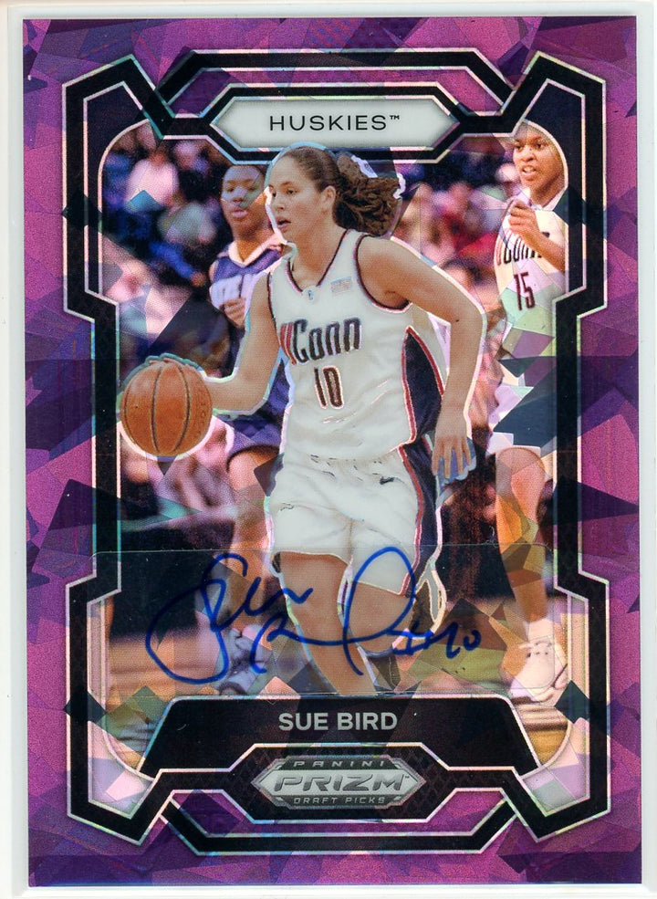 2024 Panini Prizm Draft Picks Sue Bird Purple Ice Card Signed Sticker Auto