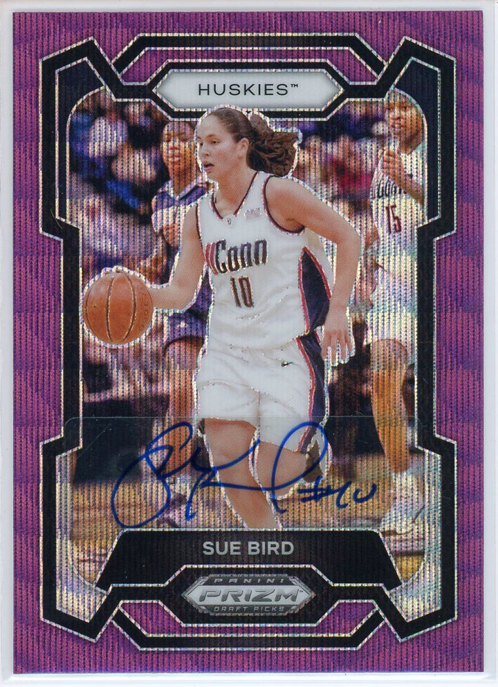 2024 Panini Prizm Draft Picks Sue Bird Purple Wave Card Signed Sticker Auto
