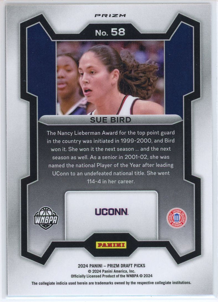 2024 Panini Prizm Draft Picks Sue Bird Purple Wave Card Signed Sticker Auto