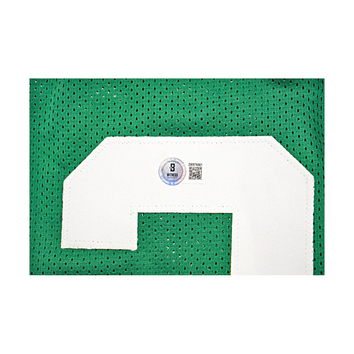 Larry Bird Boston Celtics Autographed Green Custom Jersey Beckett Holo Only