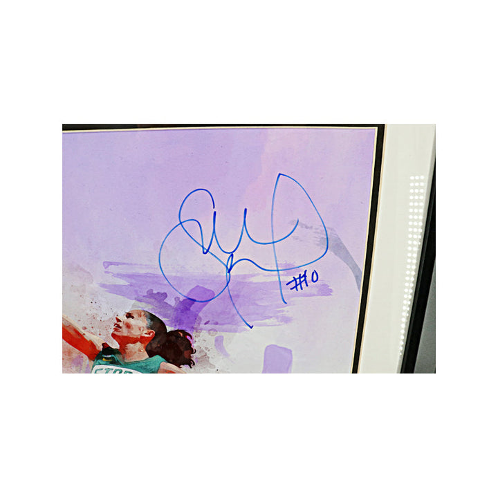 Sue Bird Seattle Storm Autographed Signed Framed 16x20 Watercolor Photo (CX Auth)