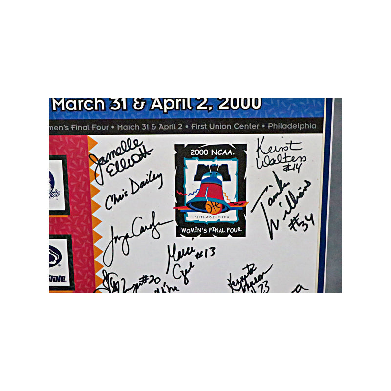 2000 UConn Women's Basketball Team Autographed Signed Framed 11x14 Final Four Print (Sue Bird LOA)