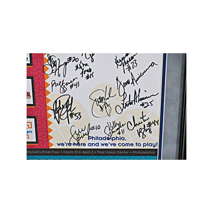 2000 UConn Women's Basketball Team Autographed Signed Framed 11x14 Final Four Print (Sue Bird LOA)