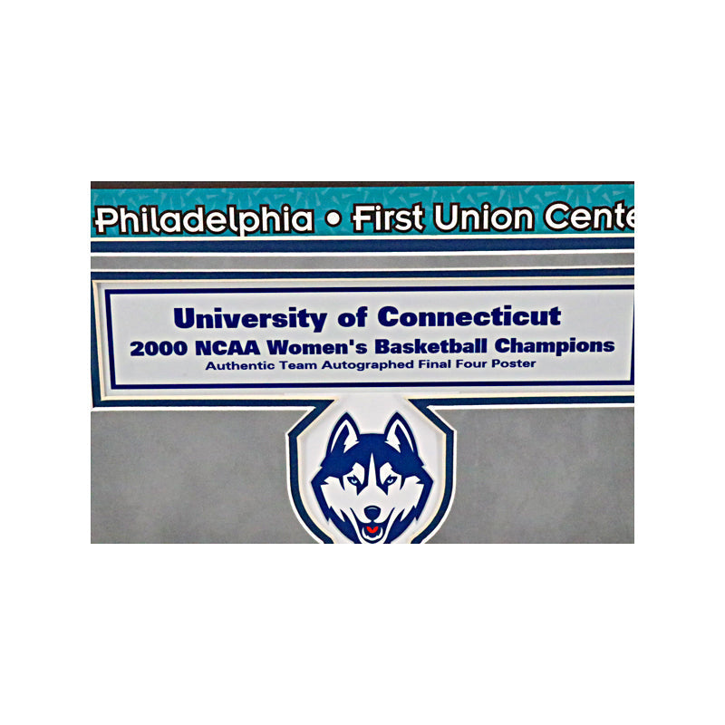 2000 UConn Women's Basketball Team Autographed Signed Framed 11x14 Final Four Print (Sue Bird LOA)