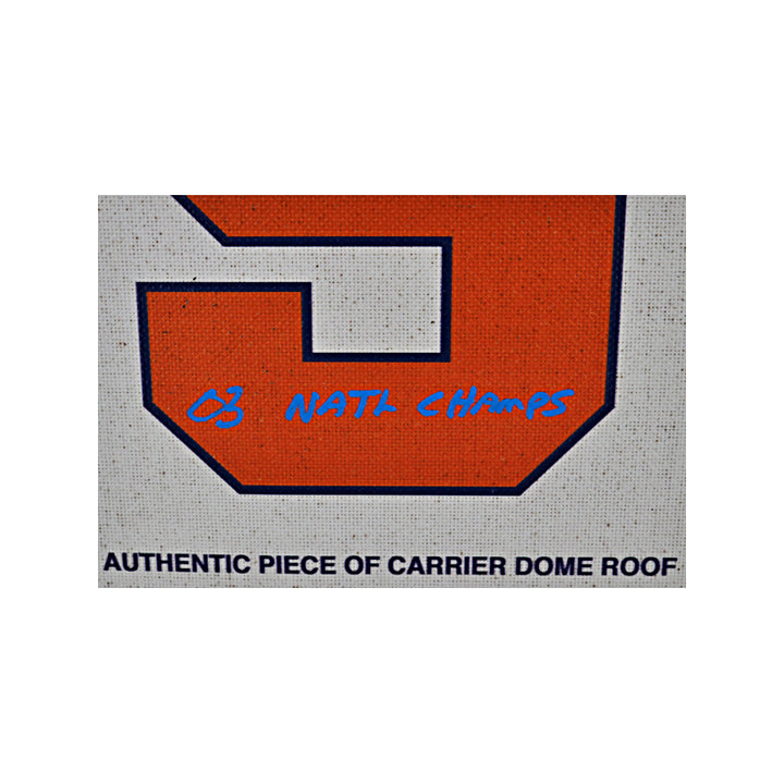 Jim Boeheim Autographed Signed Inscribed Syracuse University Framed 11x14 Carrier Dome Roof (CX Auth)