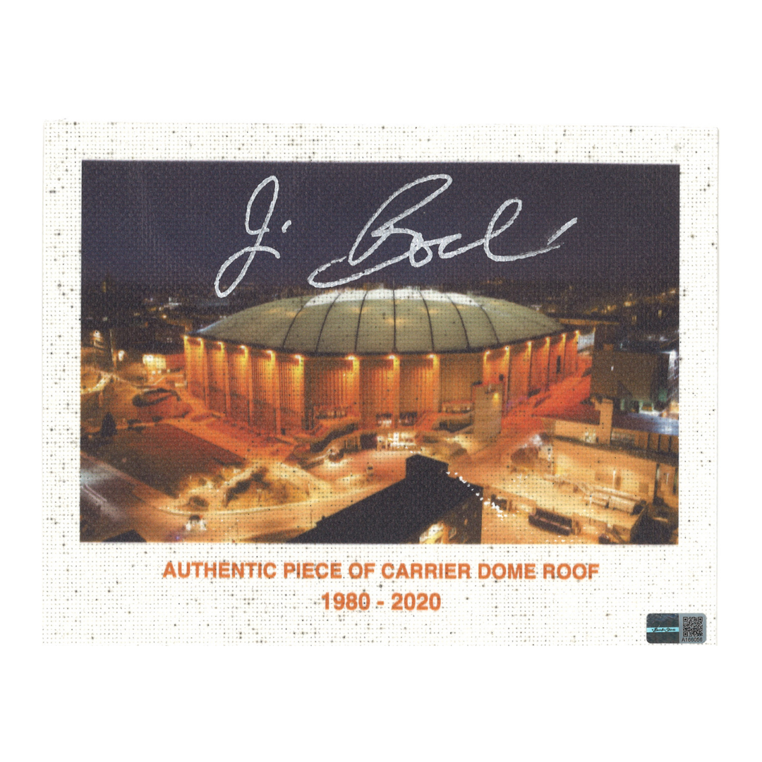 Jim Boeheim Autographed Syracuse University Authentic 9x7 Carrier Dome Roof  