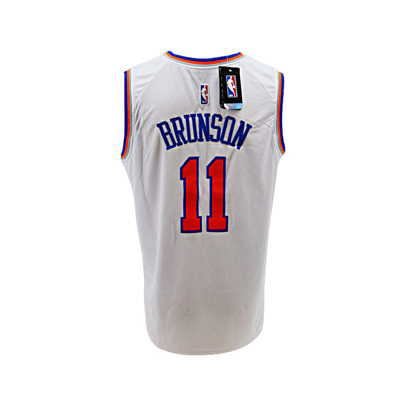 Jalen Brunson New York Knicks Pro Style White Jersey (52/XL)