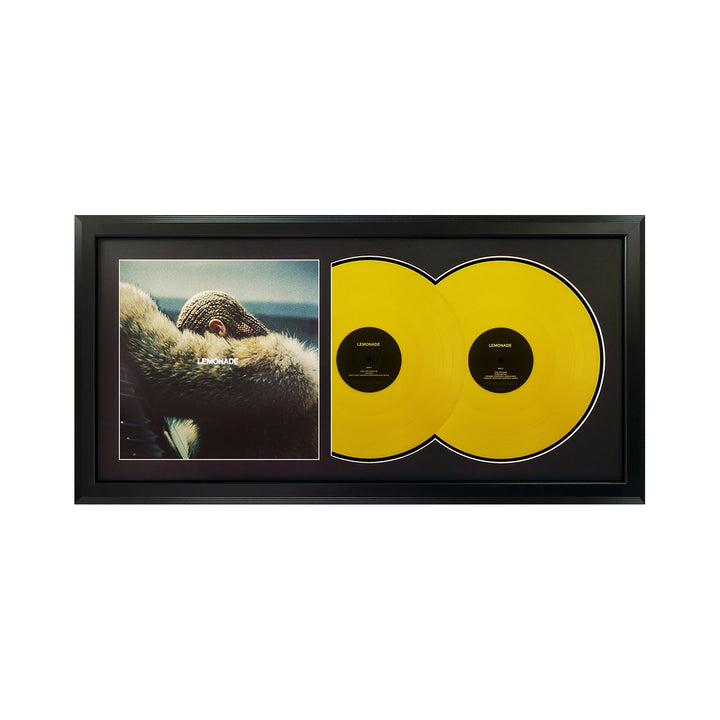 Beyonce Lemonade Genuine Double Vinyl Record & Cover Professionally Framed  Display with a Black Mat