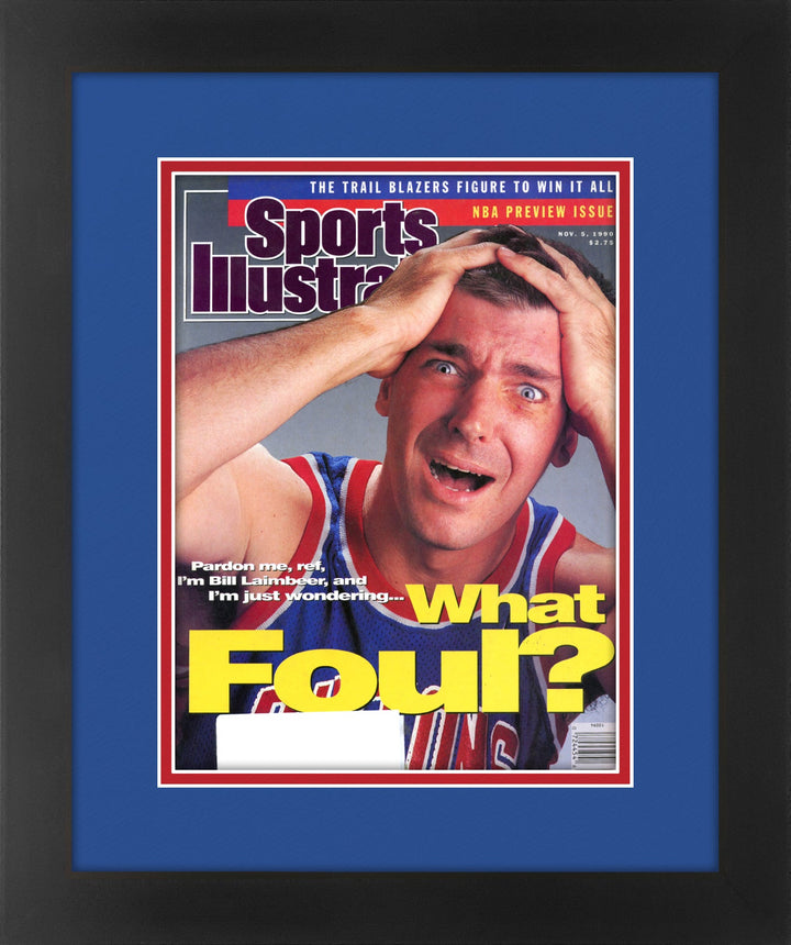 Bill Laimbeer Detroit Pistons Vintage Sports Illustrated Magazine November 5,1990 Original Issue Professionally Matted and Framed 14.25 x 17