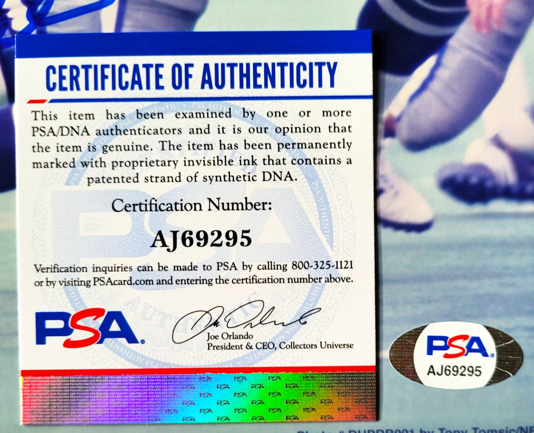 Billy Joe Dupree Dallas Cowboys Signed Vintage 8x10 Photo (PSA)