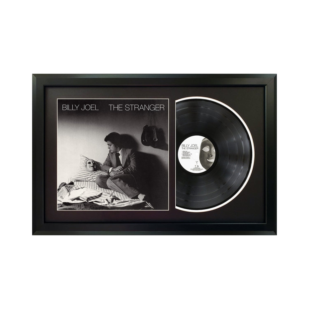 Billy Joel The Stranger Genuine Vinyl Record & Cover Professionally Framed Wall Display with a Black Mat