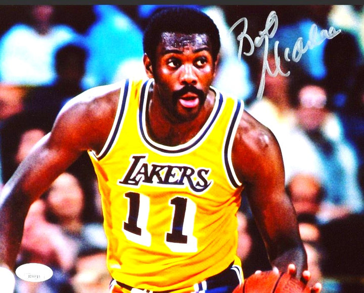 Bob McAdoo Los Angeles Lakers and Hall of Famer Signed 8x10 Photo (JSA COA)