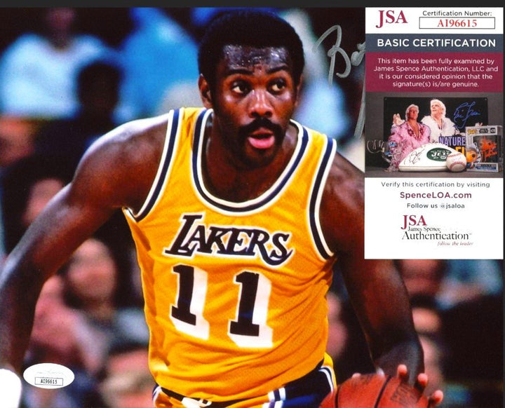 Bob McAdoo Los Angeles Lakers and Hall of Famer Signed 8x10 Photo (JSA COA)