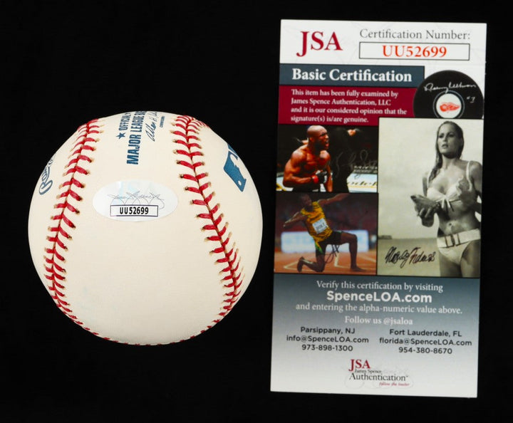 Bobby Morgan Chicago Cubs Signed OML Baseball (JSA)