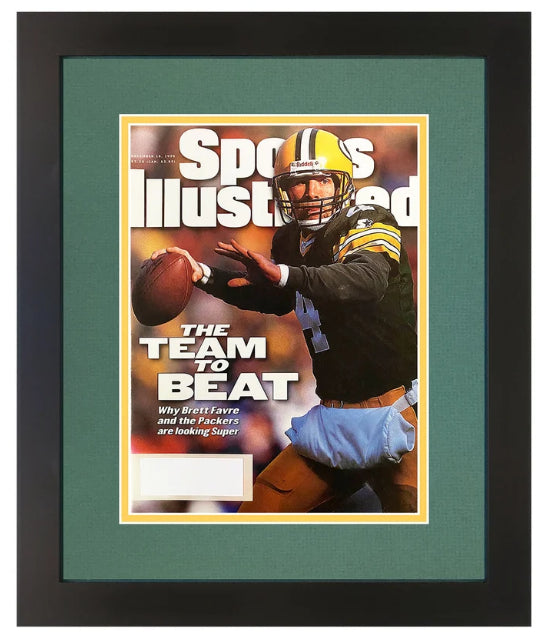 Brett Favre Green Bay Packers Vintage Sports Illustrated Magazine December 16,1996 Original Issue Matted and Professionally Framed