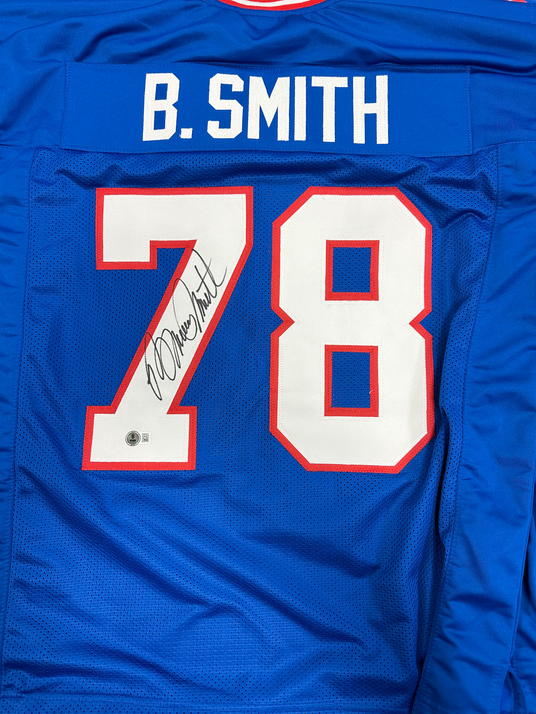 Bruce Smith signed custom Bills jersey
