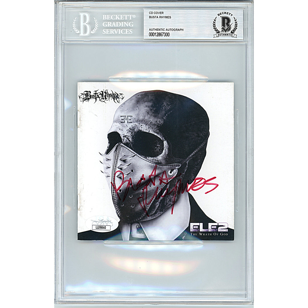 Busta Rhymes Signed CD Ele 2 The Wrath of God Album Booklet JSA Beckett Encapsulated