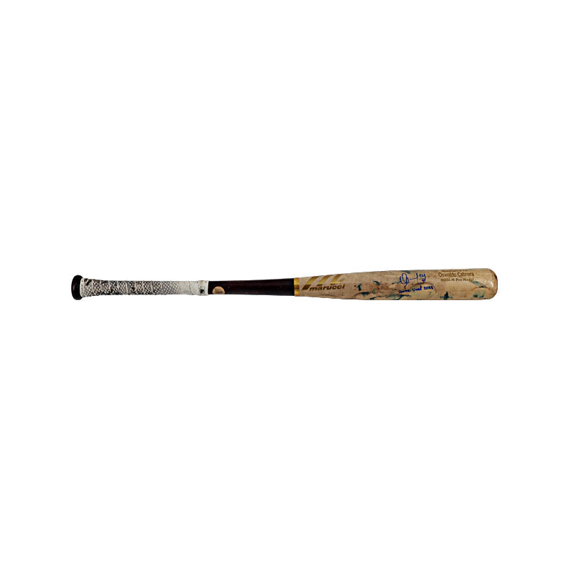 Oswaldo Cabrera New York Yankees Autographed Game Used 2023 Marucci Cracked Bat w/ White Grip