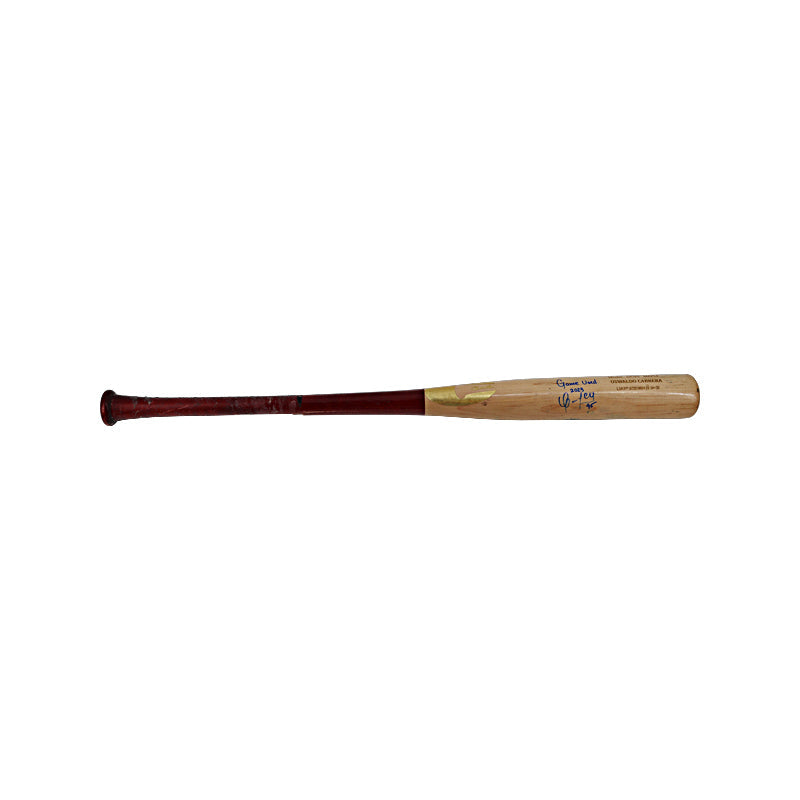 Oswaldo Cabrera New York Yankees Autographed Game Used 2023 Chandler Cracked Bat 