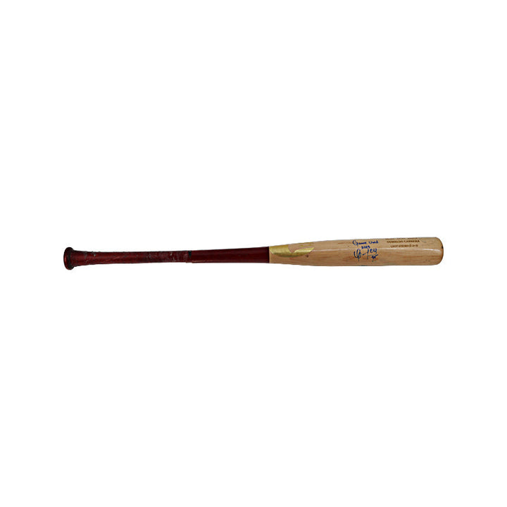 Oswaldo Cabrera New York Yankees Autographed Game Used 2023 Chandler Cracked Bat 