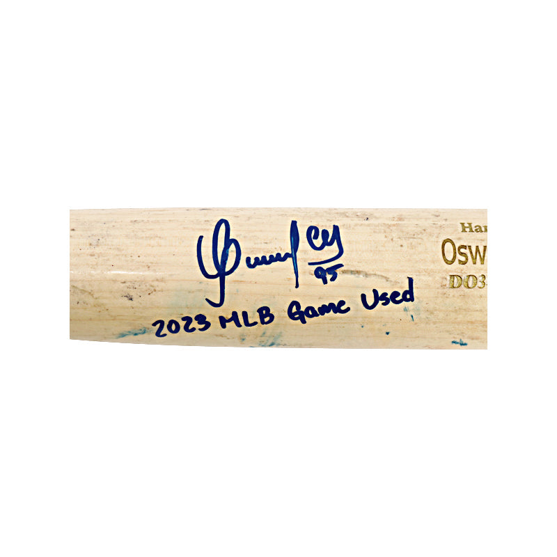 Oswaldo Cabrera Autographed Signed Inscribed New York Yankees Cracked Game Used Marucci DO34-M Pro Model Bat (MLB Auth)