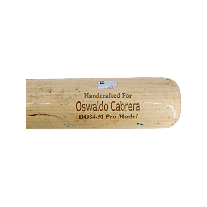 Oswaldo Cabrera Autographed Signed Inscribed New York Yankees Cracked Game Used Marucci DO34-M Pro Model Bat (MLB Auth)