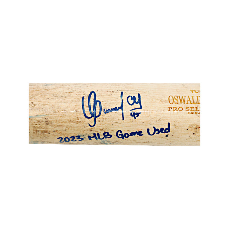 Oswaldo Cabrera Autographed Signed Inscribed New York Yankees Game Used Tucci TL-DO34-M Pro Select Limited Bat (Oswaldo Cabrera Autographed Signed Inscribed LOA)