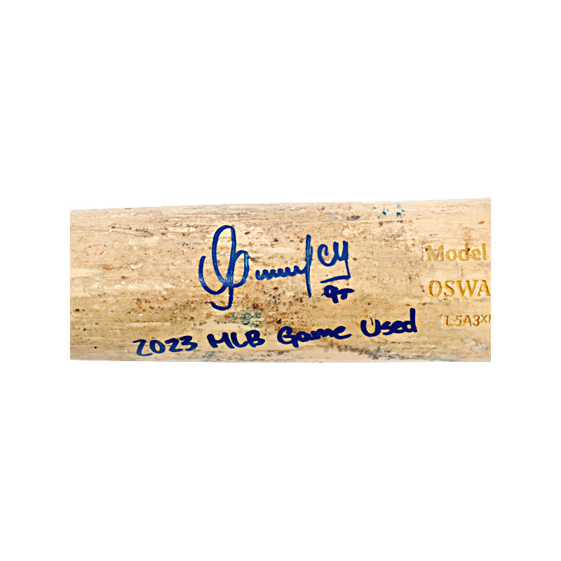 Oswaldo Cabrera Autographed Signed Inscribed New York Yankees Game Used Chandler Model OC95 Maple Bat (Oswaldo Cabrera Autographed Signed Inscribed LOA)