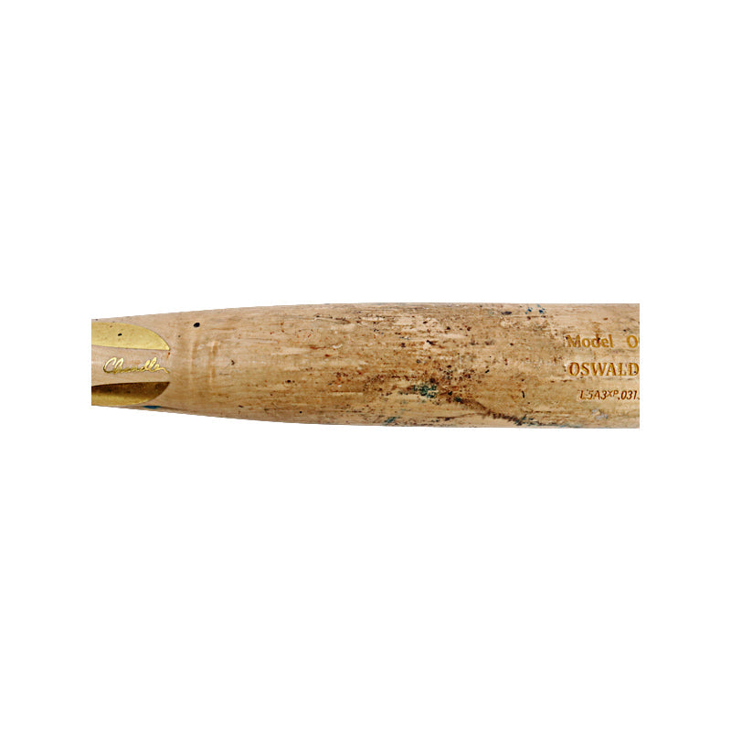 Oswaldo Cabrera Autographed Signed Inscribed New York Yankees Game Used Chandler Model OC95 Maple Bat (Oswaldo Cabrera Autographed Signed Inscribed LOA)