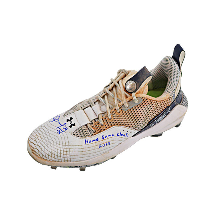 Oswaldo Cabrera New York Yankees Autographed and Inscribed "Home Game Cleats 2023" Navy/White Harper 7 Cleats