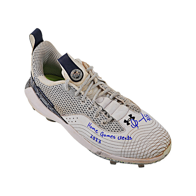 Oswaldo Cabrera New York Yankees Autographed and Inscribed "Home Game Cleats 2023" Navy/White Harper 7 Cleats