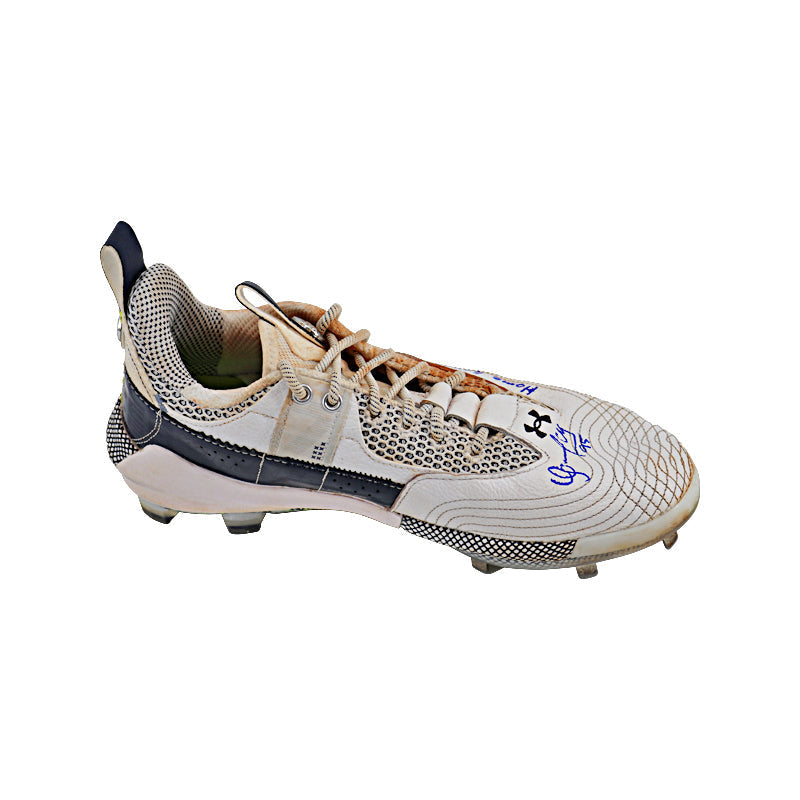 Oswaldo Cabrera New York Yankees Autographed and Inscribed "Home Game Cleats 2023" Navy/White Harper 7 Cleats