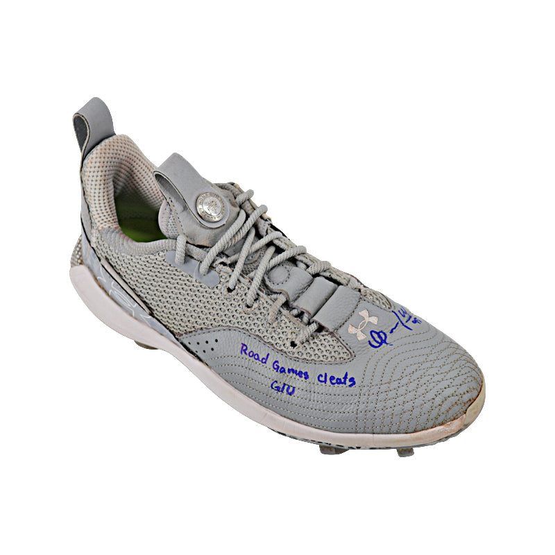 Oswaldo Cabrera New York Yankees Autographed and Inscribed 2023 "Road Game Cleats G/U" Grey Harper 7 Cleats