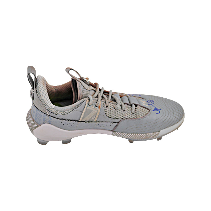 Oswaldo Cabrera New York Yankees Autographed and Inscribed 2023 "Road Game Cleats G/U" Grey Harper 7 Cleats