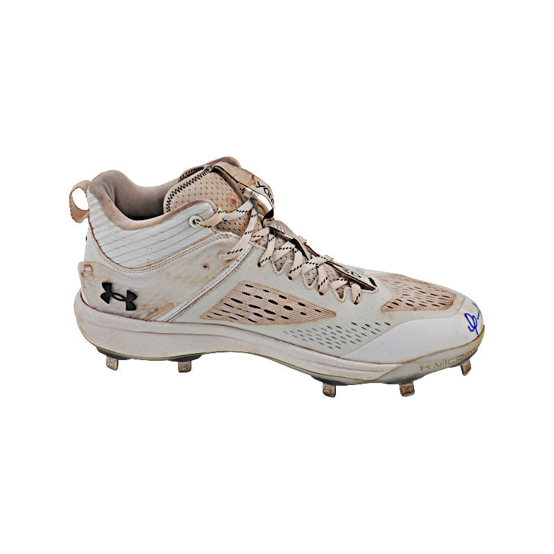 Oswaldo Cabrera New York Yankees Autographed and Inscribed "Game/U 2023" White/Grey Yard Cleats