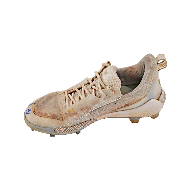 Oswaldo Cabrera New York Yankees Autographed and Inscribed "S/T 2023 " Gold/Grey Harper Cleats