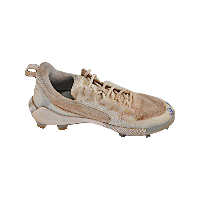 Oswaldo Cabrera New York Yankees Autographed and Inscribed "S/T 2023 " Gold/Grey Harper Cleats